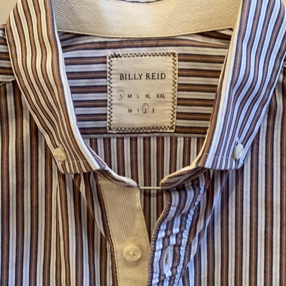 Billy Reid Taped Tuscumbia Shirt w Chevron Placket - Picture 3 of 6